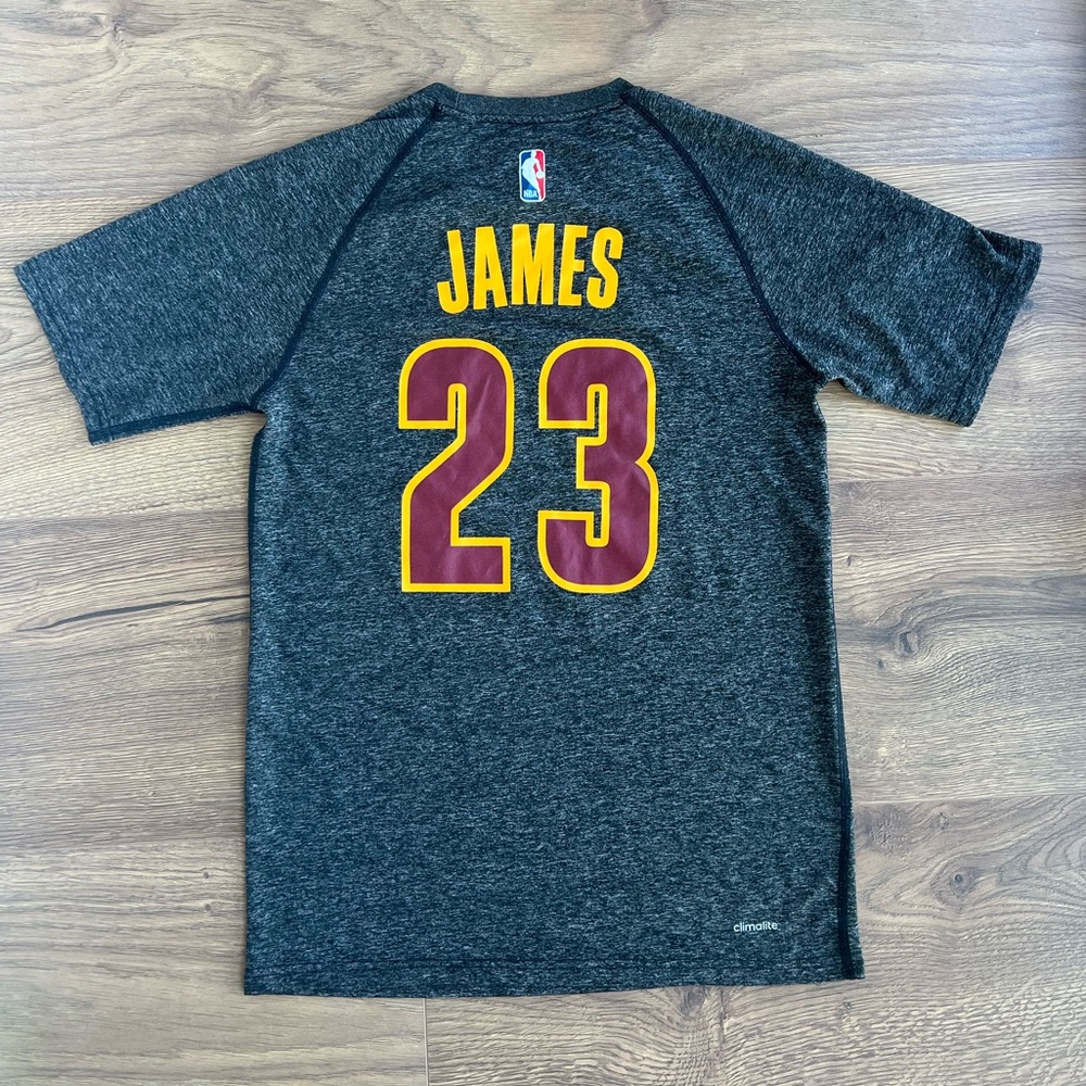 Adidas | throwback Lebron James Cleveland Cavaliers #23 climalite shirt size S